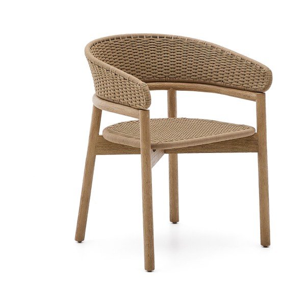 Natúr színű tömörfa kerti szék Arinella – Kave Home