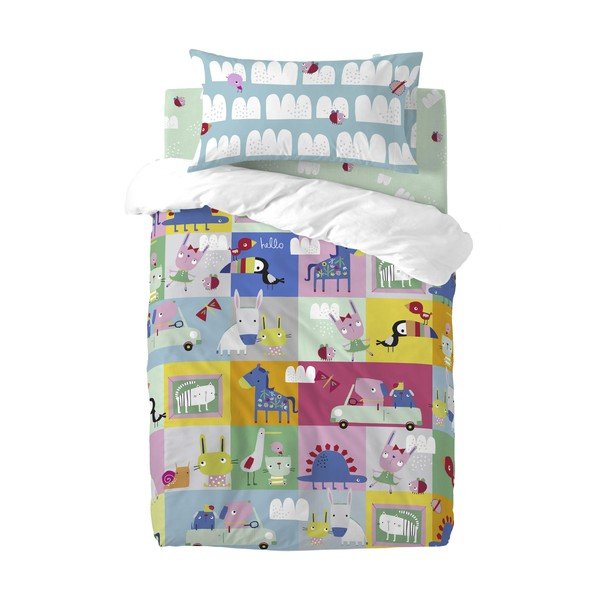 Patchwork Animal pamut gyereklepedő, 60 x 120 cm - Moshi Moshi-image-2