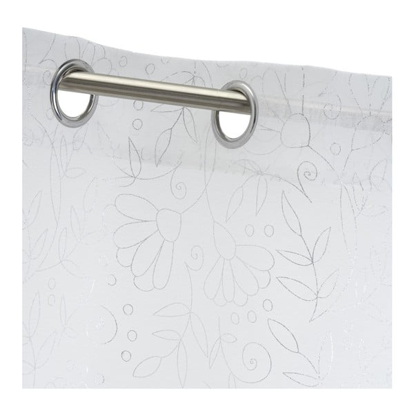 Fehér-ezüstszínű fényáteresztő függöny 140x260 cm Pucka – Casa Selección-image-4