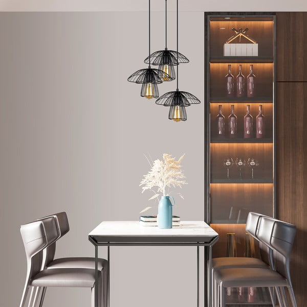 Root fekete függőlámpa, magasság 117 cm - Squid Lighting-image-2