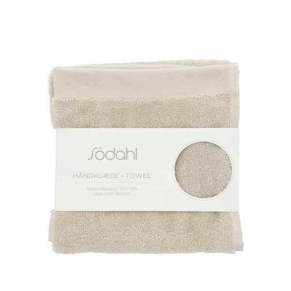 Bézs frottír pamut törölköző 40x60 cm Comfort – Södahl-image-3