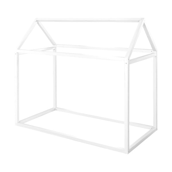 Fehér házikó alakú gyerekágy 70x140 cm Montessori – Roba