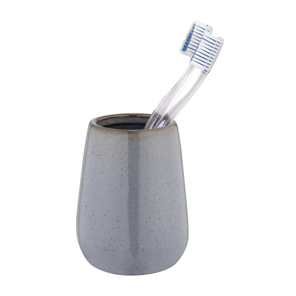 Szürke kerámia fogkefetartó pohár Sirmione – Wenko-image-1