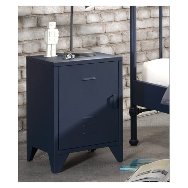 Kék fém gyerek éjjeliszekrény BRONXX – Vipack-image-1