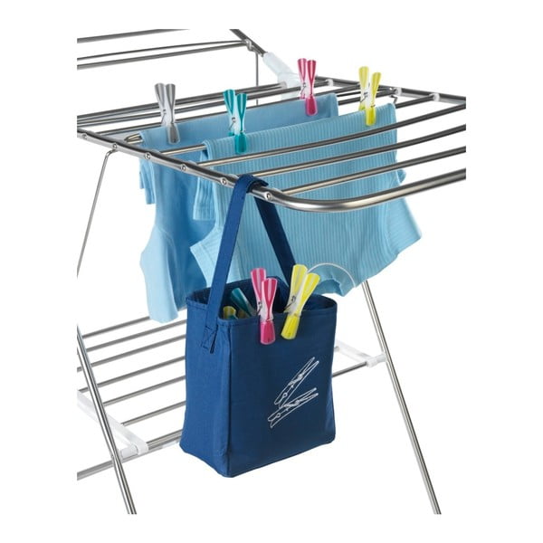 Peg kék függő kosár ruhaszárító csipeszekhez - Wenko-image-3