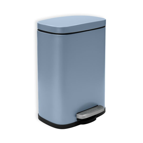 Világoskék acél pedálos szemetes 5 l   Akira – Spirella