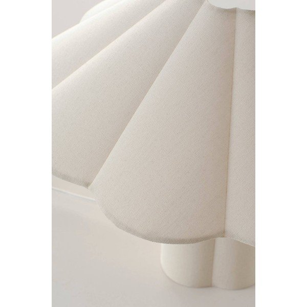 Krémszínű len asztali lámpa (magasság 38 cm) Gerd – Jotex-image-4