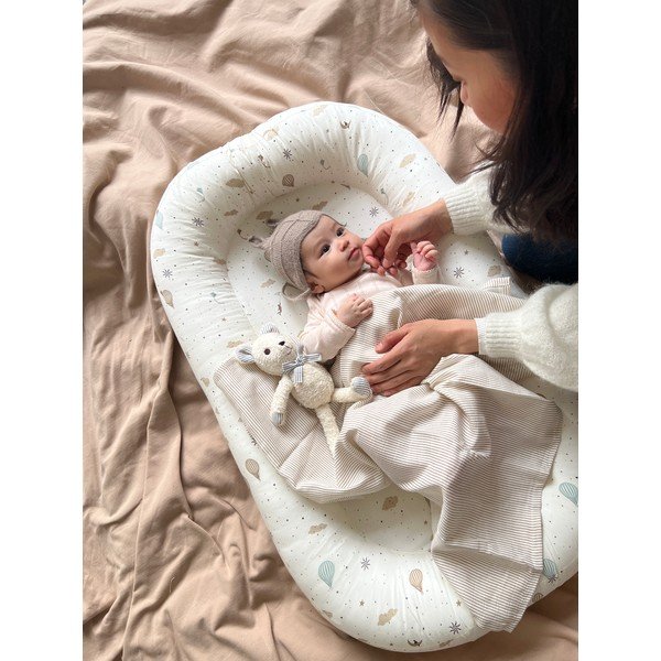 Elefántcsont színű babafészek 52x84 cm Dreamland – Cam Cam Copenhagen-image-1