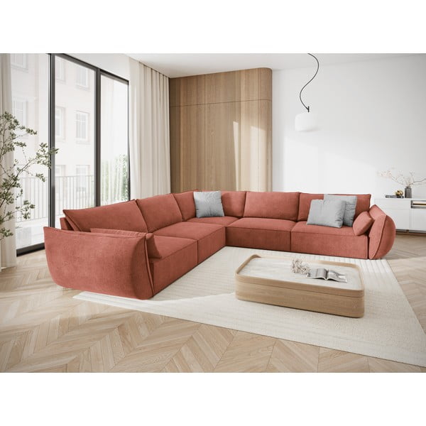 Piros sarokkanapé (variálható) Vanda – Mazzini Sofas-image-1