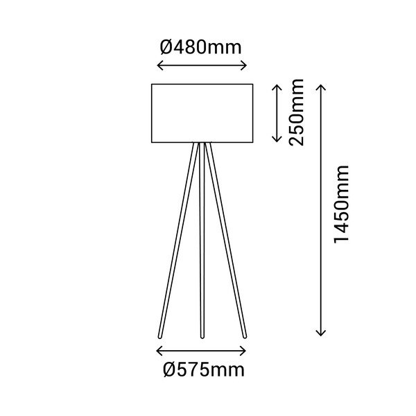 Rattan állólámpa, magasság 145 cm - SULION-image-3