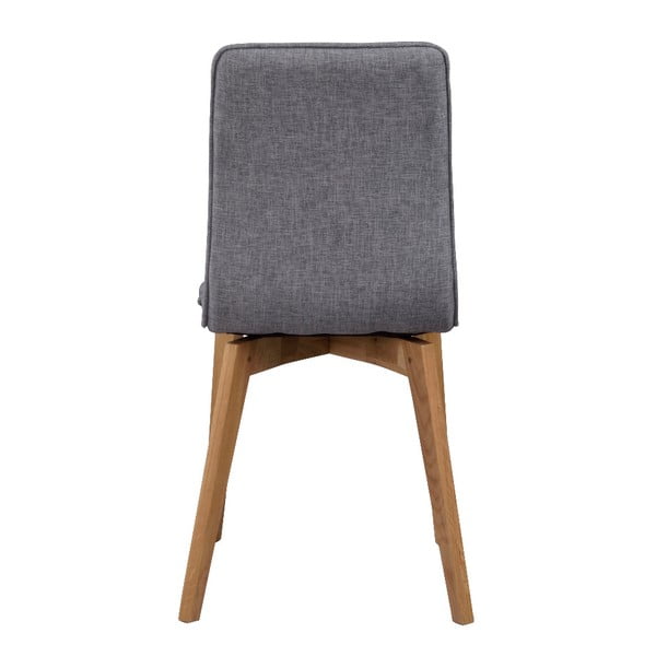 Grace szürke étkezőszék barna lábakkal - Rowico-image-1