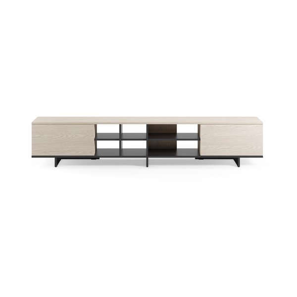 Fekete TV-állvány 230x44x36 cm Cequoia – Marckeric