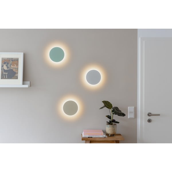 Világoszöld USB-s LED fali lámpa időzítő funkcióval-távirányítóval ø 19 cm Dot – Remember-image-1