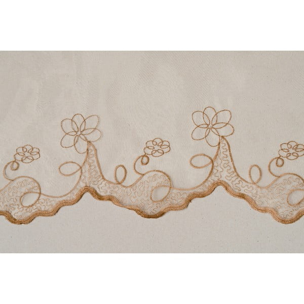 Bézs fényáteresztő függöny 140x245 cm Edith – Mendola Fabrics-image-4