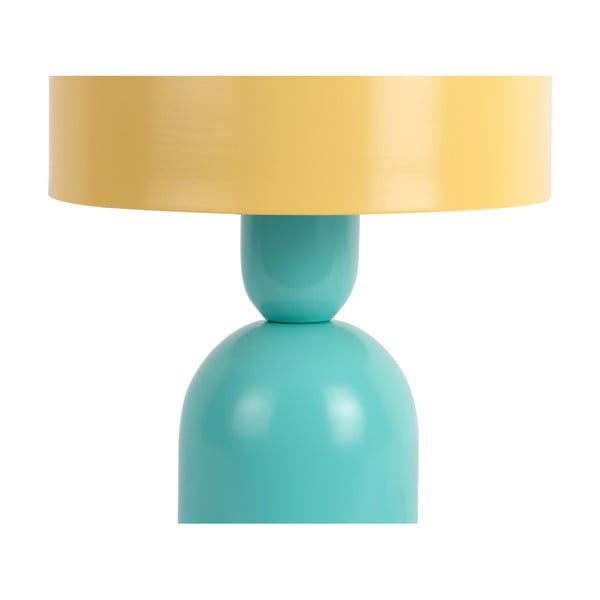 Sárga-türkiz asztali lámpa (magasság 24 cm) Double Funky – Leitmotiv-image-2