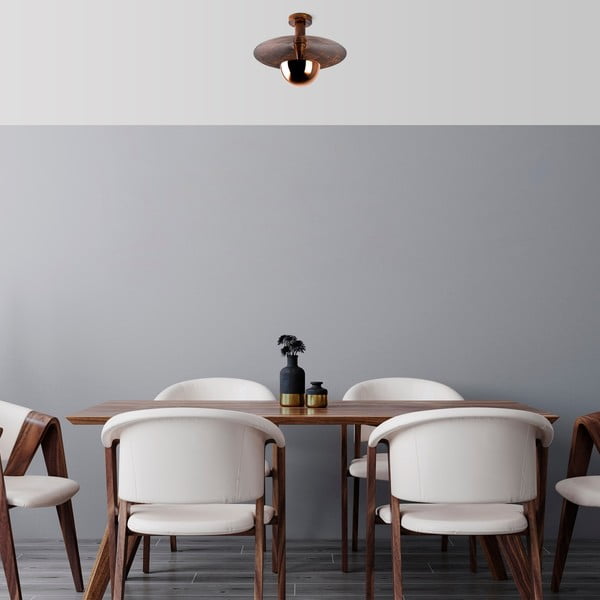 Rézszínű mennyezeti lámpa fém búrával ø 38 cm Kurt – Opviq lights-image-2