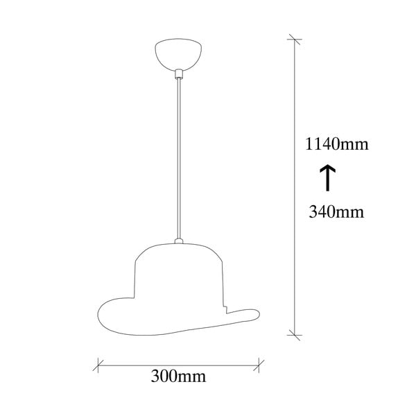 Fekete függőlámpa textil búrával ø 30 cm Capello – Opviq lights-image-4