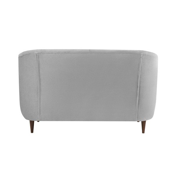 Glam szürke bársonykanapé,125 cm - Kooko Home-image-2