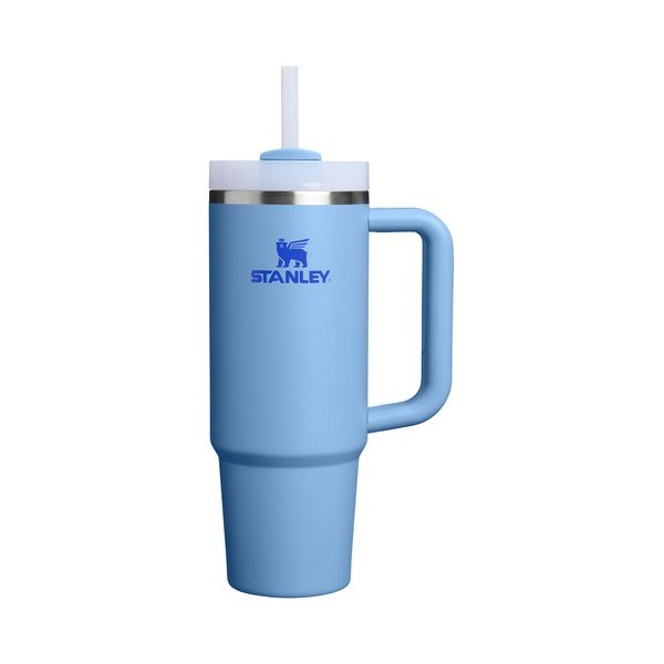 Kék rozsdamentes acél termosz szívószállal 890 ml Quencher H2.O FlowState™ Tumbler Blue Sky – Stanley