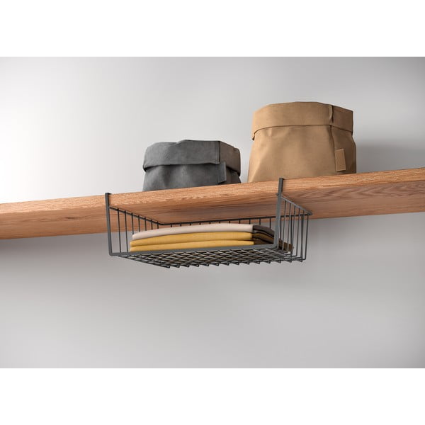 Függő rozsdamentes acél konyhai kosár 26x40 cm Kanguro – Metaltex-image-1