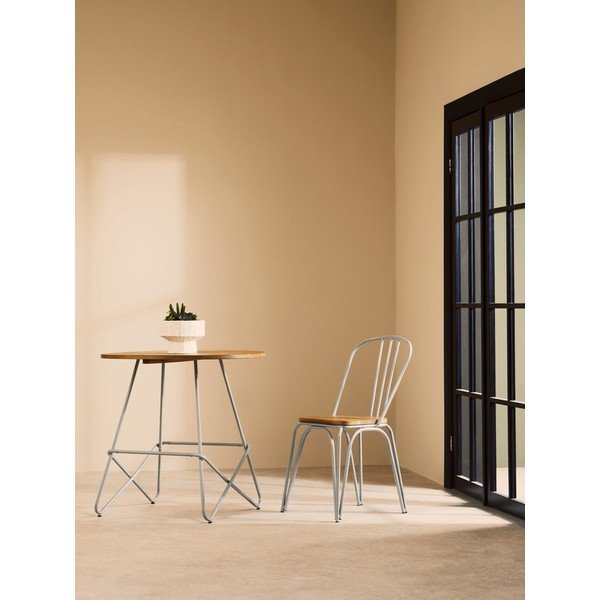 Szilfa kerek étkezőasztal ø 80 cm District – Premier Housewares-image-1
