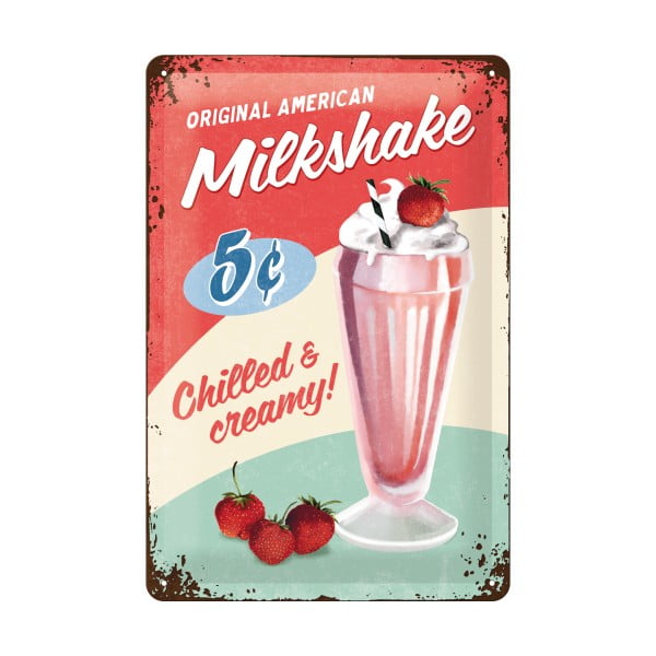 Milkshake dekorációs falitábla - Postershop