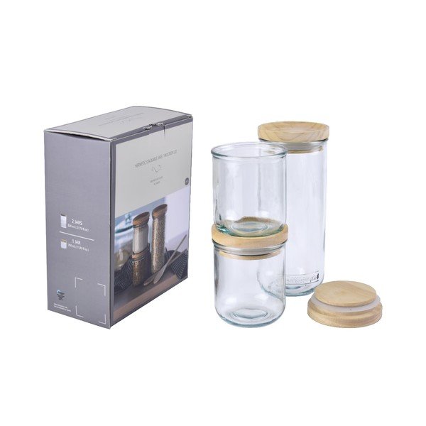 Üvegedény készlet 3 db-os Hermetic – Ego Dekor-image-3