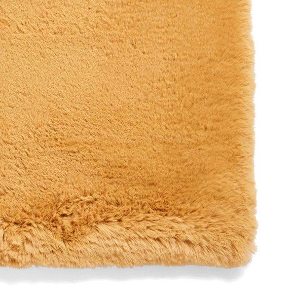Mustársárga szőnyeg 80x150 cm Super Teddy – Think Rugs-image-4