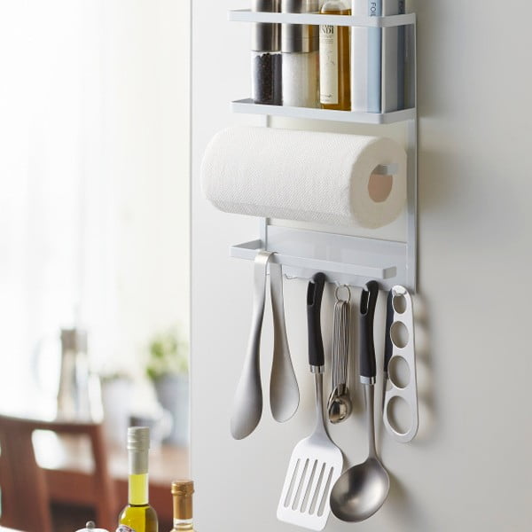 Tower Magnetic Side Rack fehér nagyméretű mágneses tartó - YAMAZAKI-image-3