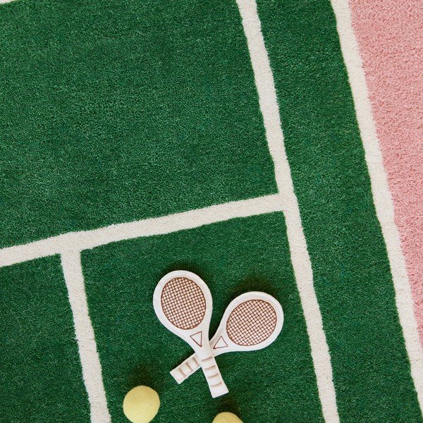 Gyapjúkeverék gyerek játszószőnyeg 88x150 cm Tennis – OYOY Mini-image-3