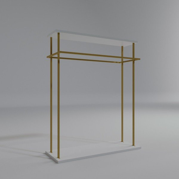 Fehér ruhatartó állvány Wuppertal – Kalune Design-image-3