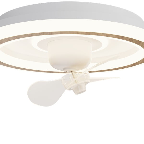 Fehér LED mennyezeti lámpa távirányítóval, ventilátorral Alan Move – SULION-image-3