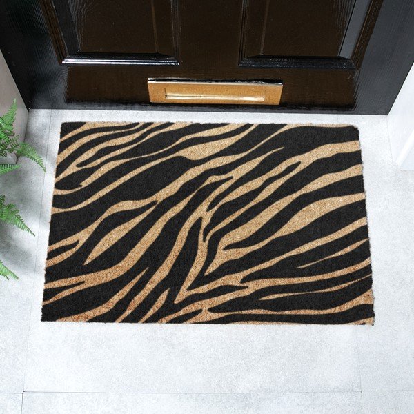 Kókuszrost lábtörlő 40x60 cm Zebra – Artsy Doormats-image-2