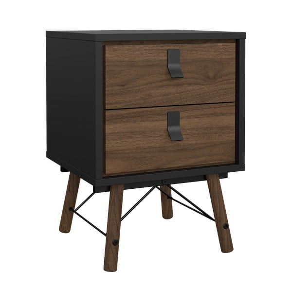 Sötétbarna éjjeliszekrény Ry – Tvilum-image-2