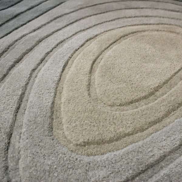 Kék gyapjú szőnyeg 160x230 cm Puddle Ombre Wool – Flair Rugs-image-2