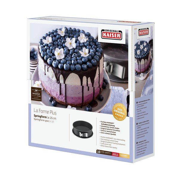 La Forme fekete ovális tortaforma, ø 28 cm - Kaiser-image-1