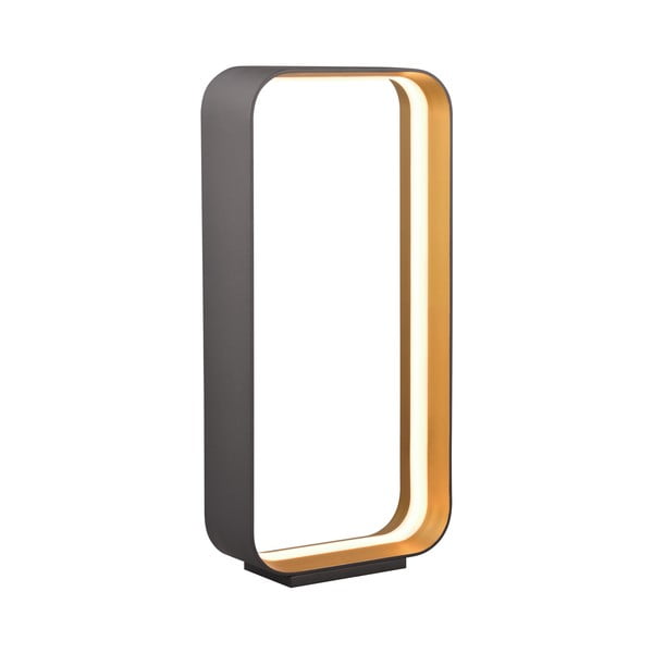 Fekete LED asztali lámpa hangvezérléssel-mobil alkalmazás vezérléssel, fém búrával (magasság 61 cm) Cizione – CINQUE-image-1