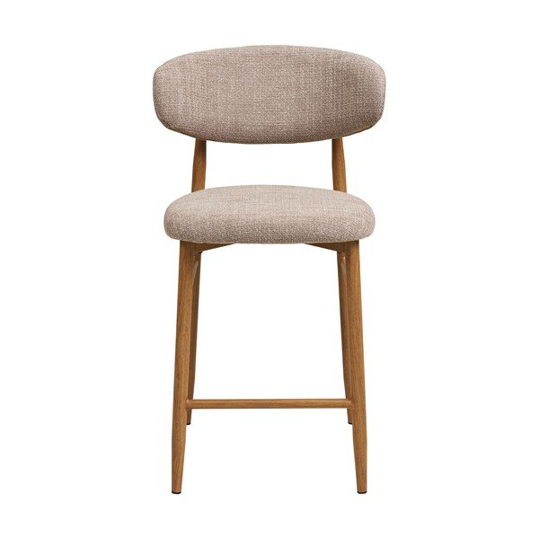 Bézs-natúr színű kárpitozott bárszék (ülésmagasság 65 cm) Levanto – House Nordic-image-2