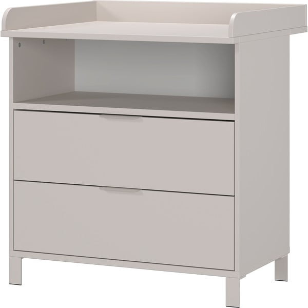 Krémszínű gyerek komód pelenkázó feltéttel 89x102x77 cm Alkmaar – Germania-image-2
