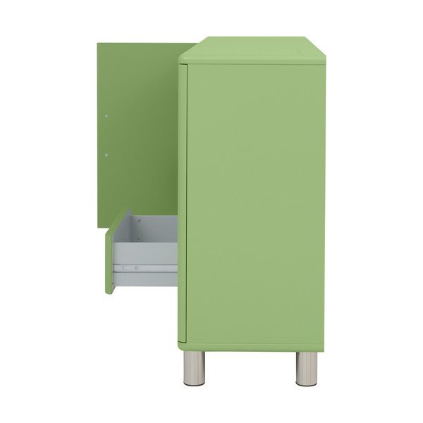 Zöld alacsony komód 146x92 cm Malibu - Tenzo-image-4