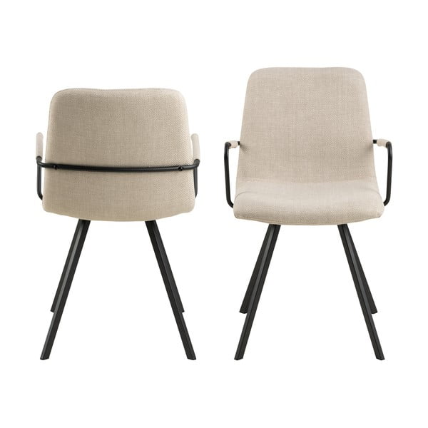 Krémszínű étkezőszék szett 2 db-os Selina – Actona-image-3