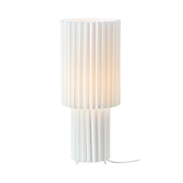 Fehér asztali lámpa textil búrával (magasság 45 cm) Catis – Markslöjd