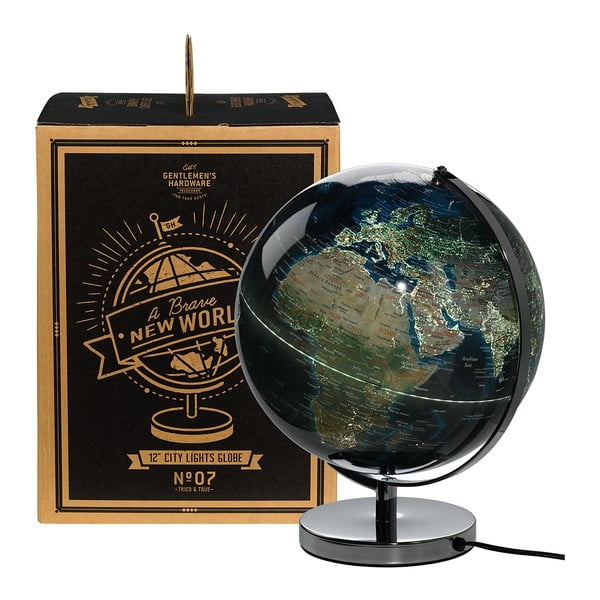 Wild & Wolf City Lights világító földgömb - Gentlemen's Hardware-image-2