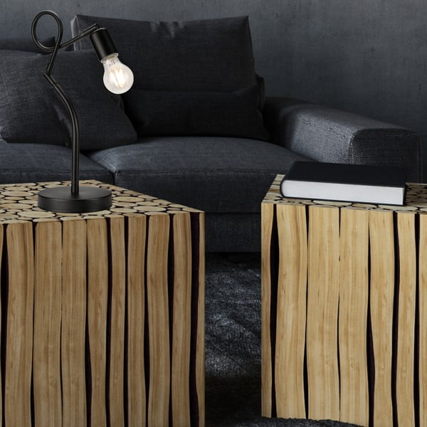 Fekete asztali lámpa (magasság 42 cm) Harry – LAMKUR-image-2