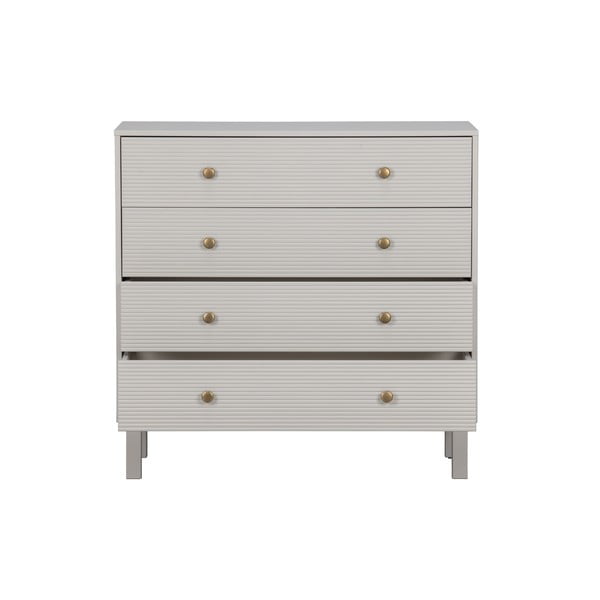 Világosszürke alacsony borovi fenyő komód 94x91 cm Madu – WOOOD-image-3