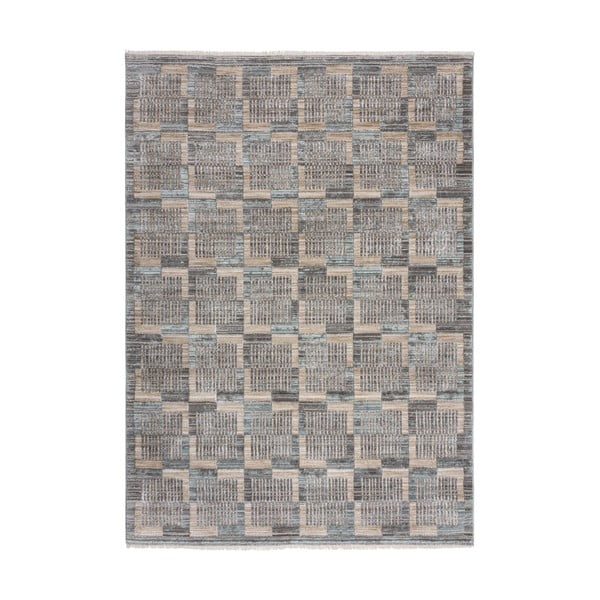 Szürke-bézs szőnyeg 80x155 cm Evelyn Blocks – Flair Rugs