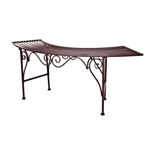 Fekete-sötétbarna fém kerti pad Fuego – Garden Pleasure-image-3