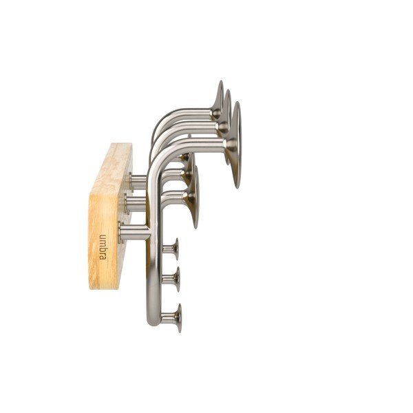 Fehér-natúr színű alumínium fali fogas Melody – Umbra-image-3