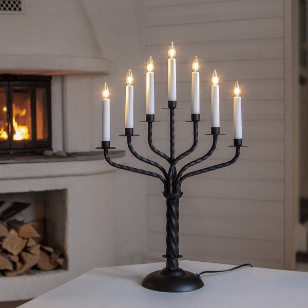 Fekete karácsonyi fénydekoráció Bore – Star Trading-image-1