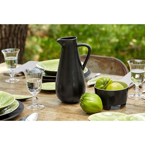 Riviera világoszöld agyagkerámia tál, lábakkal, ⌀ 14 cm - Costa Nova-image-2